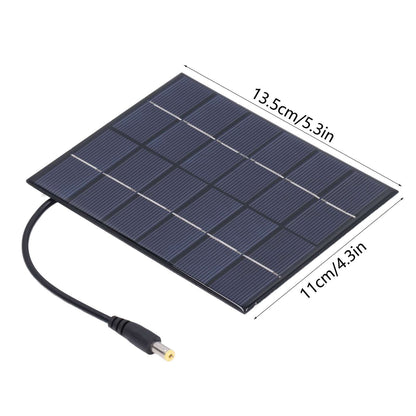 2PCS 2W Solar Panels High Conversion Rate DC5521 Output Rechargeable 3.7V Battery Solar Panel Charger for V1294-YM0523-3114220001211