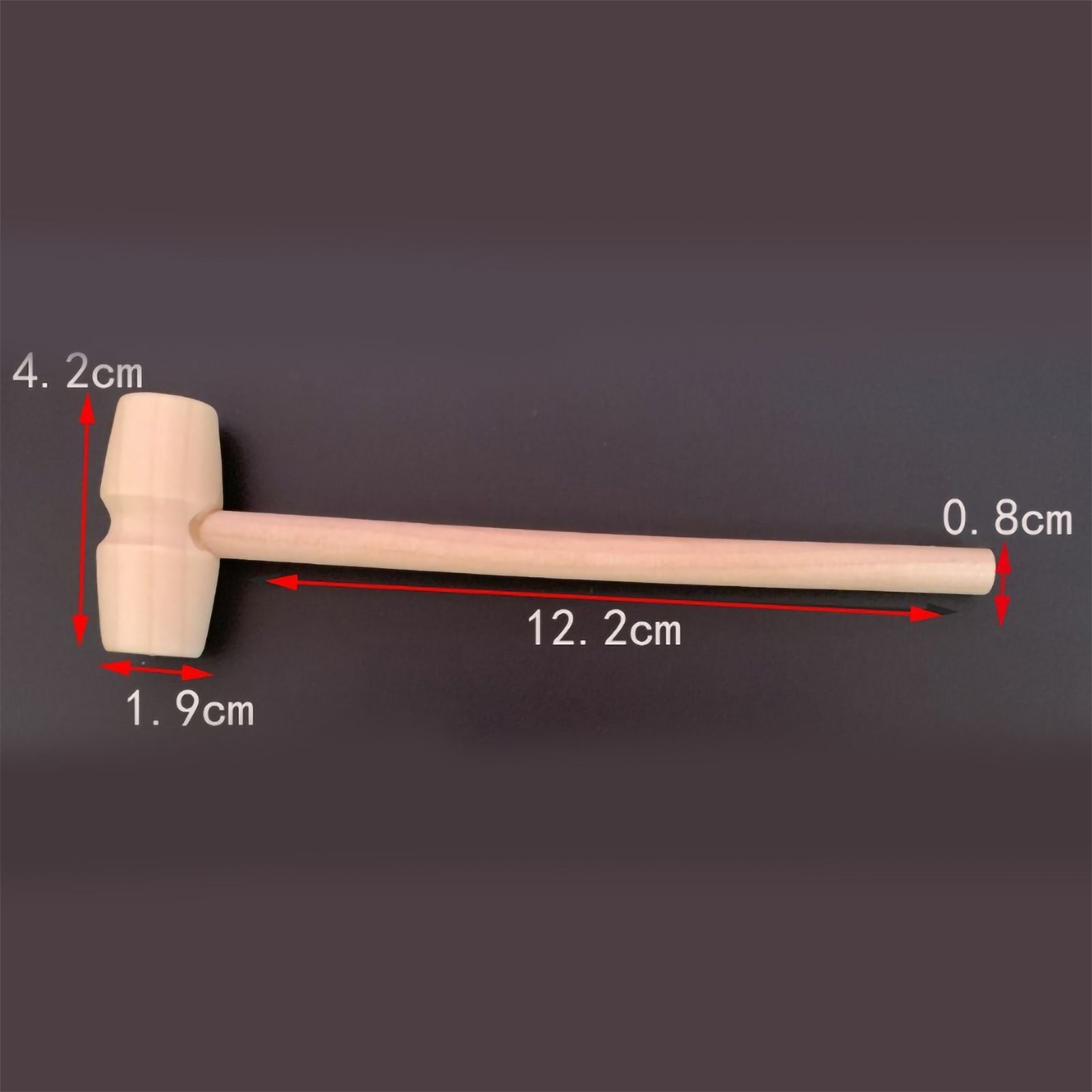 Mini Wooden Hammer Cracking Seafood Breakable Chocolate Kids Hammer Toy for Household V1294-YM0523-3114220001311