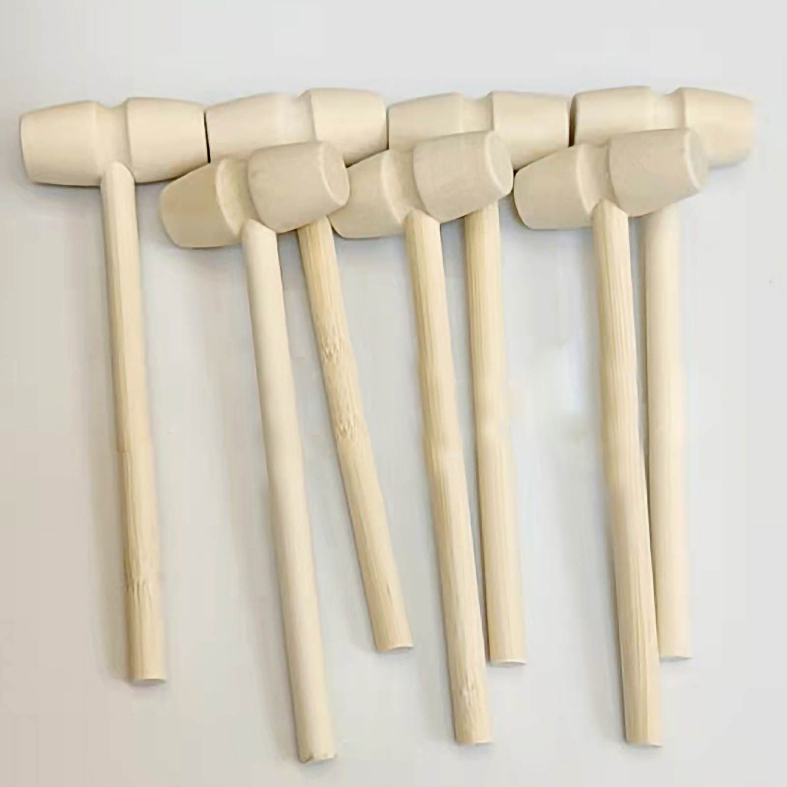 Mini Wooden Hammer Cracking Seafood Breakable Chocolate Kids Hammer Toy for Household V1294-YM0523-3114220001311