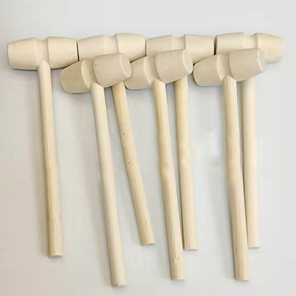 Mini Wooden Hammer Cracking Seafood Breakable Chocolate Kids Hammer Toy for Household V1294-YM0523-3114220001311