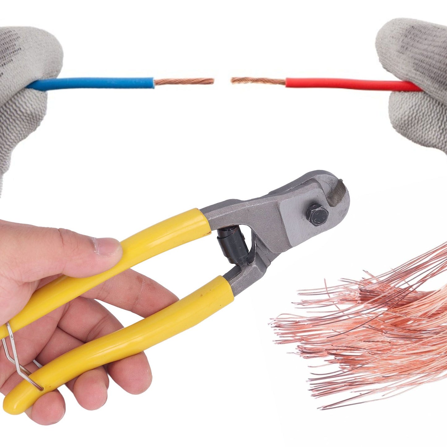 Wire Cutter Tool Steel High Sharpness Sturdy Durable Rustproof Effort Saving Ergonomic Design Cable Cutter V1294-YM0523-3114220002511