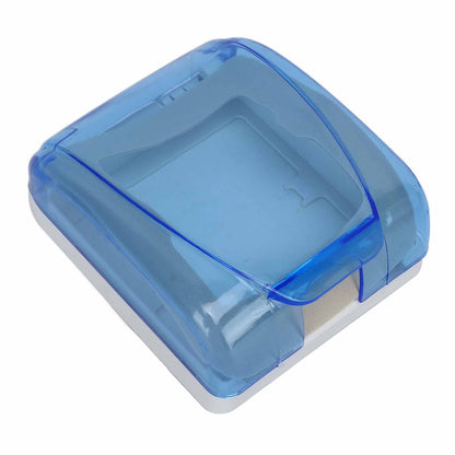 Universal 86 Type Socket Waterproof Box Transparent Wall Switch Protection Box for Bathroom Blue V1294-YM0523-3114220002911