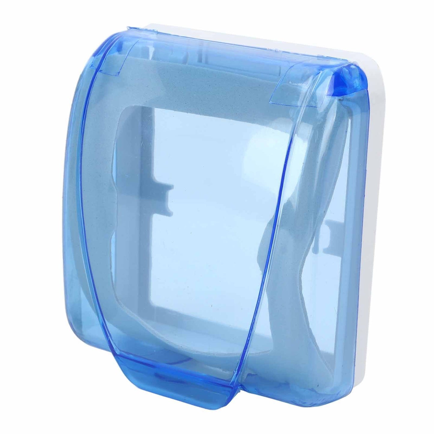 Universal 86 Type Socket Waterproof Box Transparent Wall Switch Protection Box for Bathroom Blue V1294-YM0523-3114220002911