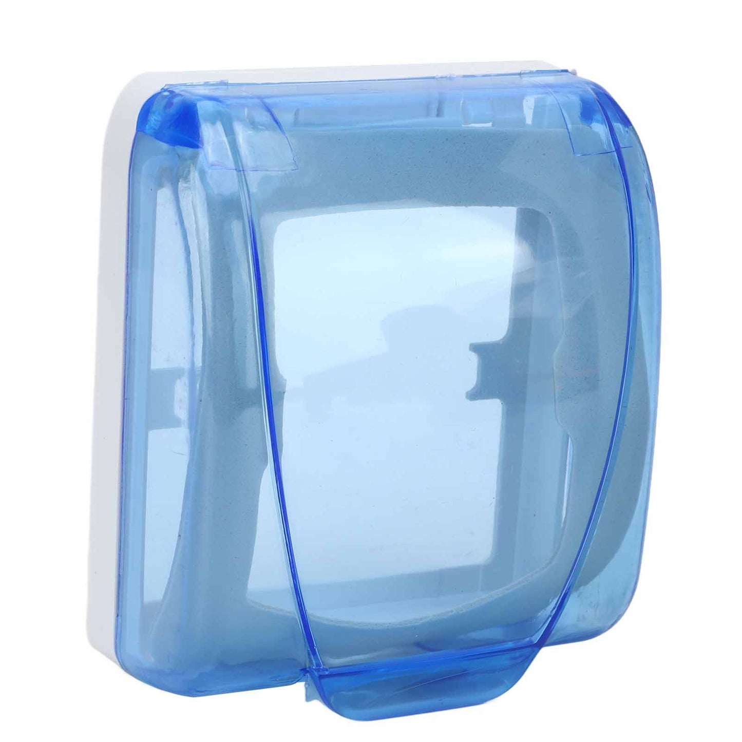 Universal 86 Type Socket Waterproof Box Transparent Wall Switch Protection Box for Bathroom Blue V1294-YM0523-3114220002911