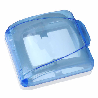 Universal 86 Type Socket Waterproof Box Transparent Wall Switch Protection Box for Bathroom Blue V1294-YM0523-3114220002911