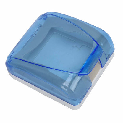 Universal 86 Type Socket Waterproof Box Transparent Wall Switch Protection Box for Bathroom Blue V1294-YM0523-3114220002911