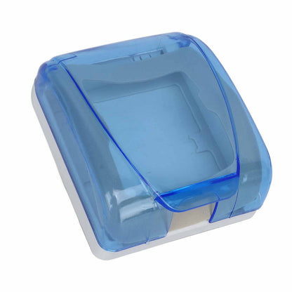 Universal 86 Type Socket Waterproof Box Transparent Wall Switch Protection Box for Bathroom Blue V1294-YM0523-3114220002911