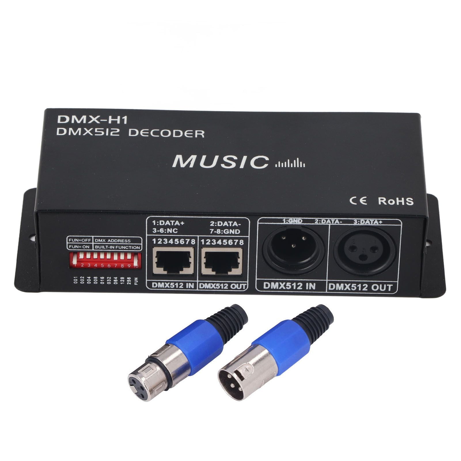 3 Channel DMX Decorder Adjustable RGB Dimming LED Decorder Controller for Bars Hotels Sober Bar4A V1294-YM0523-3114220004111