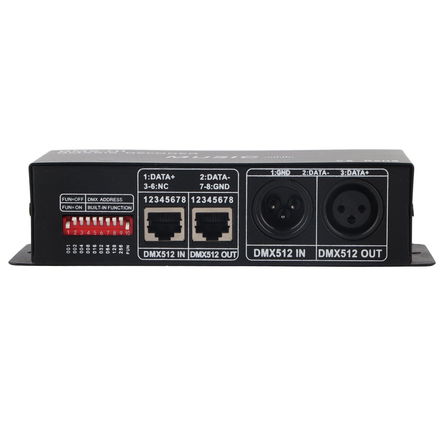 3 Channel DMX Decorder Adjustable RGB Dimming LED Decorder Controller for Bars Hotels Sober Bar4A V1294-YM0523-3114220004111