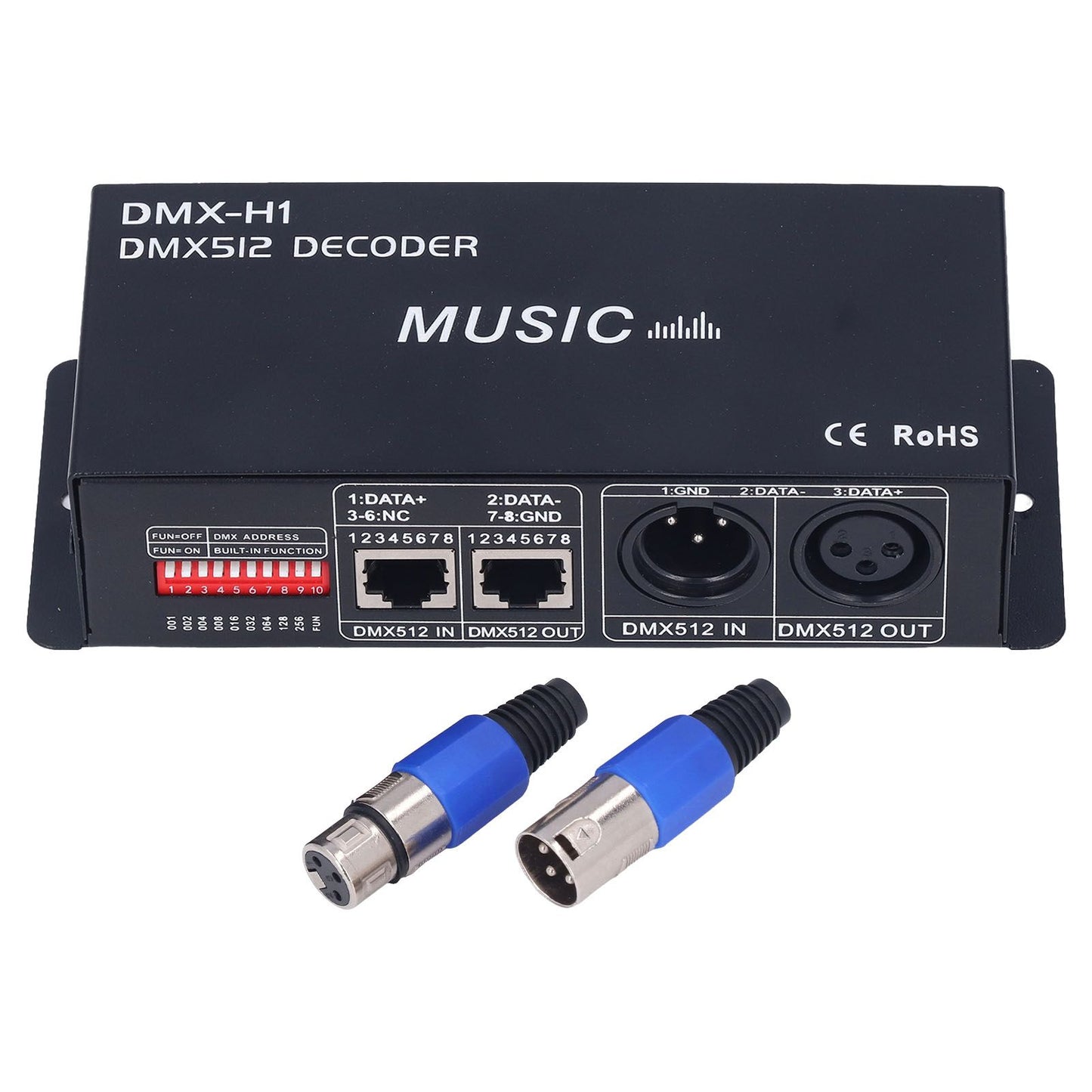 3 Channel DMX Decorder Adjustable RGB Dimming LED Decorder Controller for Bars Hotels Sober Bar8A V1294-YM0523-3114220004112