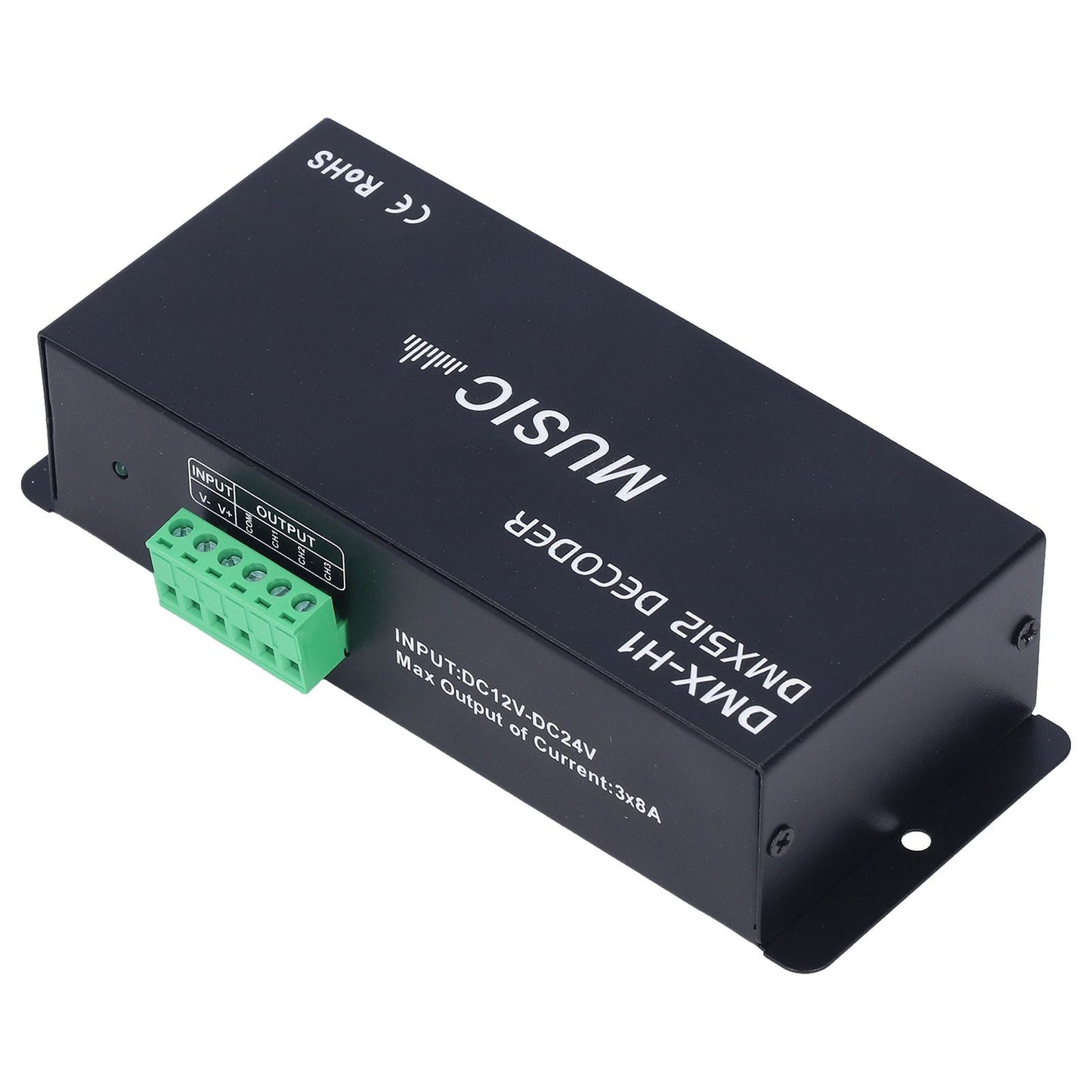 3 Channel DMX Decorder Adjustable RGB Dimming LED Decorder Controller for Bars Hotels Sober Bar8A V1294-YM0523-3114220004112