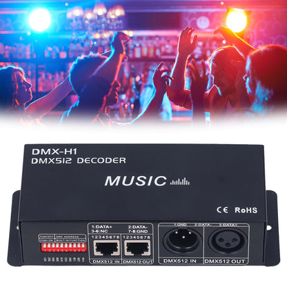 3 Channel DMX Decorder Adjustable RGB Dimming LED Decorder Controller for Bars Hotels Sober Bar8A V1294-YM0523-3114220004112