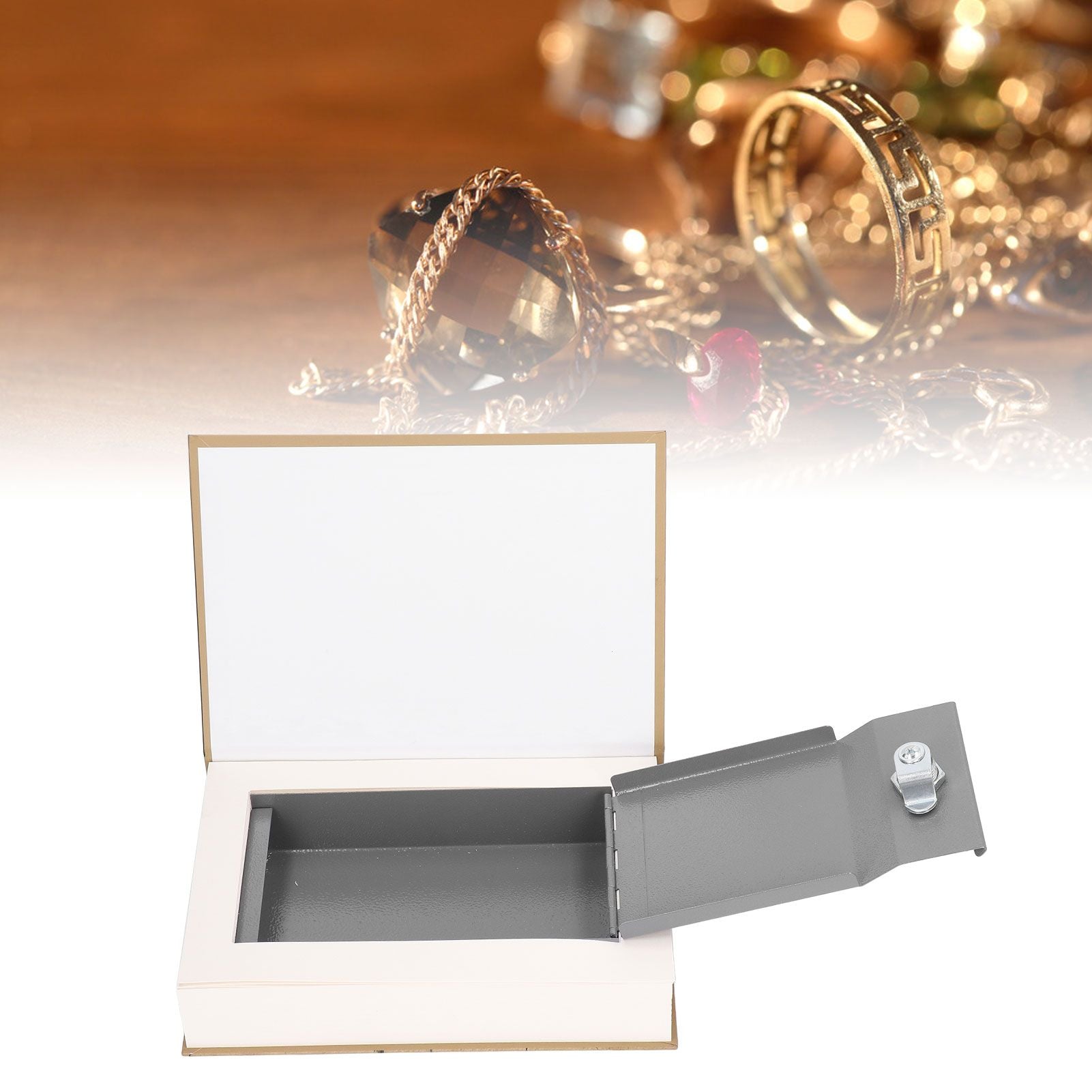Diversion Book Safe Simulation Sturdy Book Safe Storage Box with Key for Home Travel V1294-YM0523-3114220004211