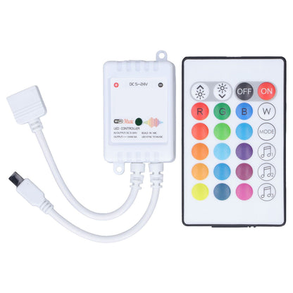24 Keys Smart LED Remote Control RGB Wireless Controller 16 Colors 4 Light Patterns DC 5V-24V for Tuya4 Way V1294-YM0523-3114220004312