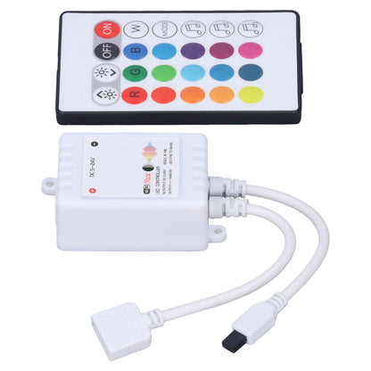 24 Keys Smart LED Remote Control RGB Wireless Controller 16 Colors 4 Light Patterns DC 5V-24V for Tuya4 Way V1294-YM0523-3114220004312