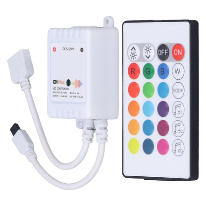 24 Keys Smart LED Remote Control RGB Wireless Controller 16 Colors 4 Light Patterns DC 5V-24V for Tuya4 Way V1294-YM0523-3114220004312