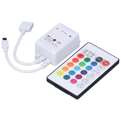 24 Keys Smart LED Remote Control RGB Wireless Controller 16 Colors 4 Light Patterns DC 5V-24V for Tuya4 Way V1294-YM0523-3114220004312