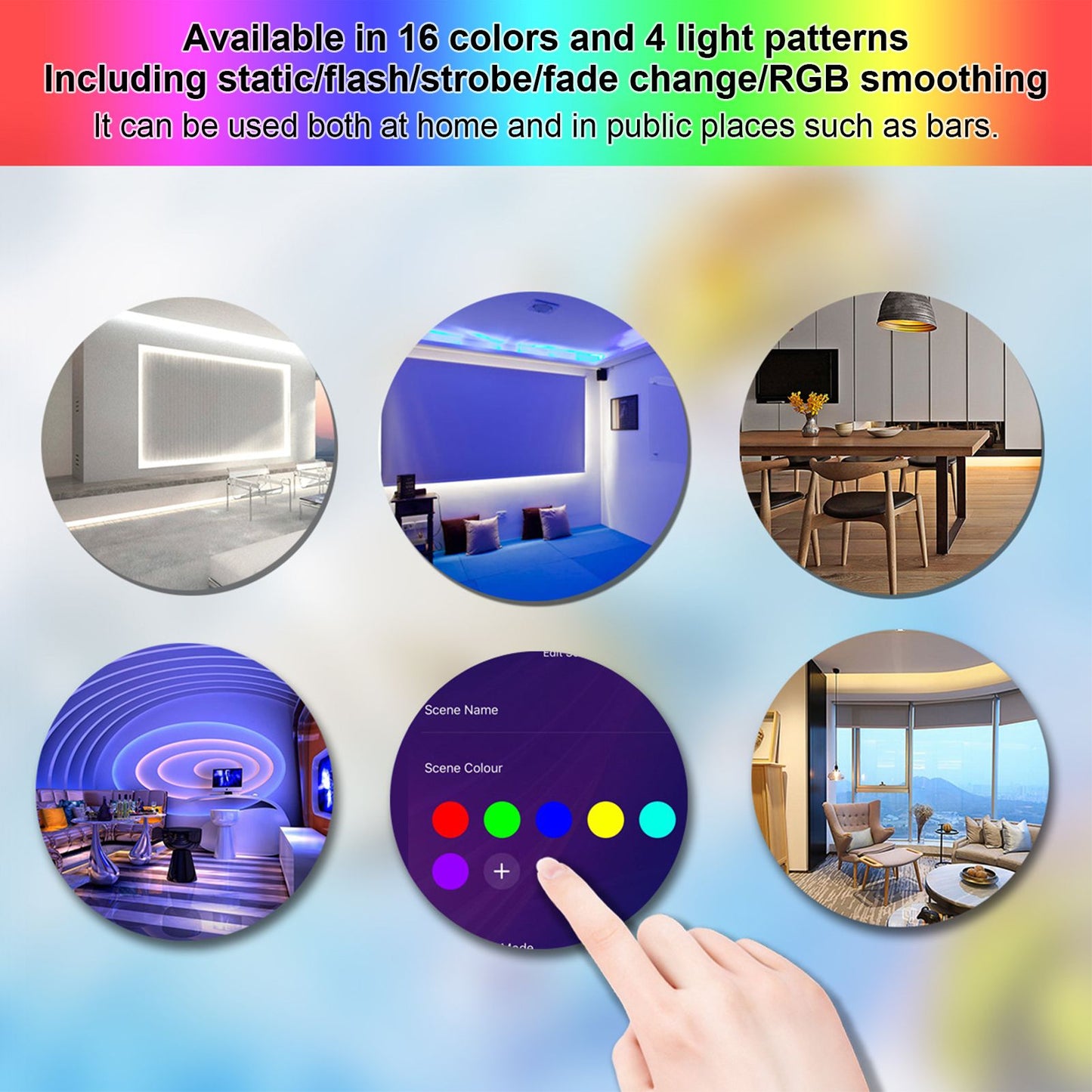 24 Keys Smart LED Remote Control RGB Wireless Controller 16 Colors 4 Light Patterns DC 5V-24V for Tuya4 Way V1294-YM0523-3114220004312
