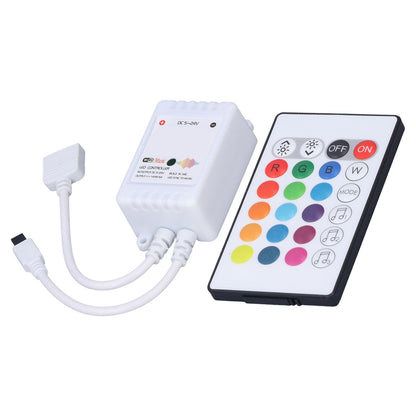 24 Keys Smart LED Remote Control RGB Wireless Controller 16 Colors 4 Light Patterns DC 5V-24V for Tuya4 Way V1294-YM0523-3114220004312