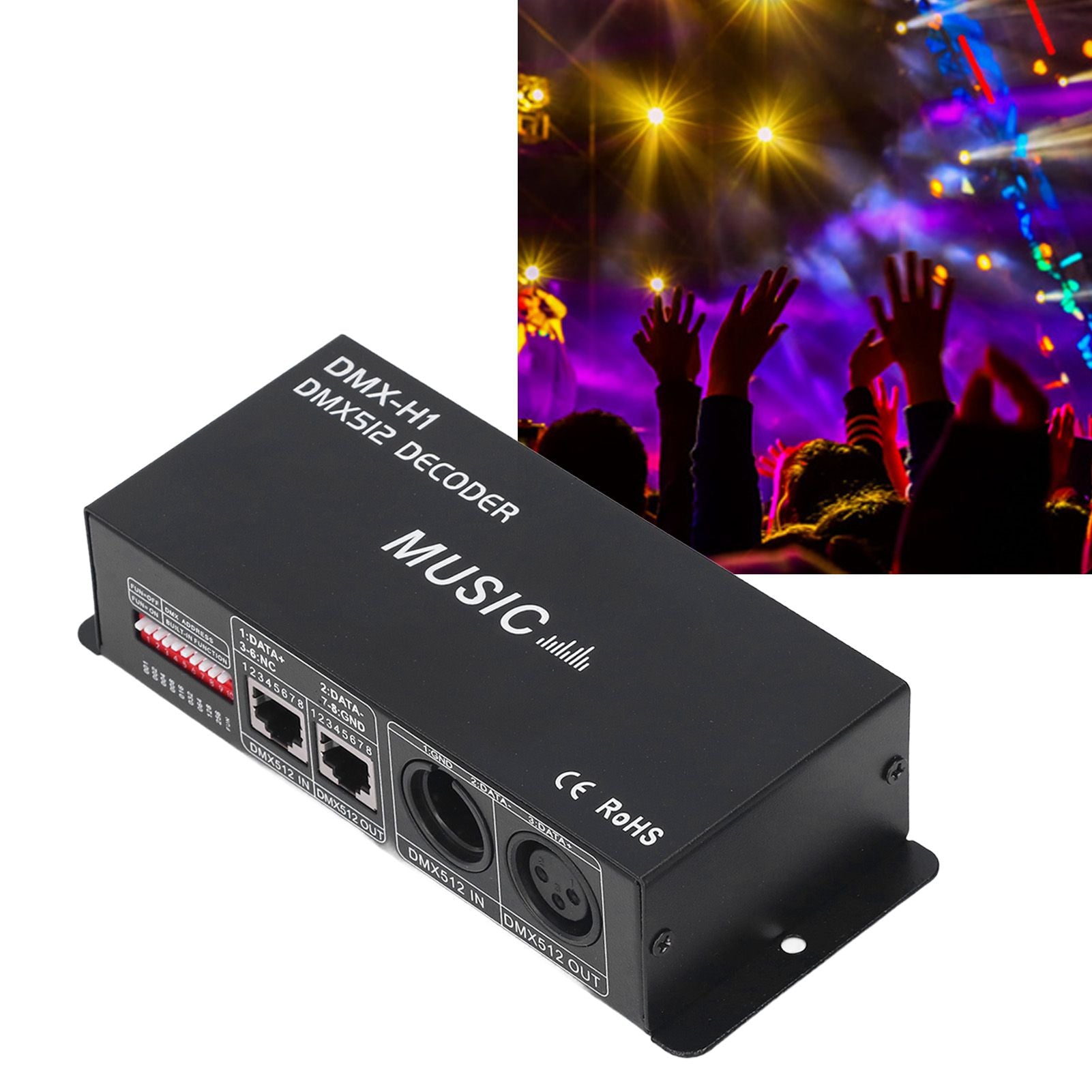 4 Channel DMX 512 Decorder Adjustable RGB Dimming LED Decorder Controller for Bars Hotels Sober Bars4A V1294-YM0523-3114220004911
