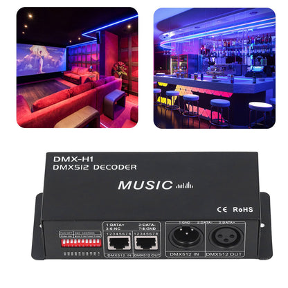 4 Channel DMX 512 Decorder Adjustable RGB Dimming LED Decorder Controller for Bars Hotels Sober Bars4A V1294-YM0523-3114220004911