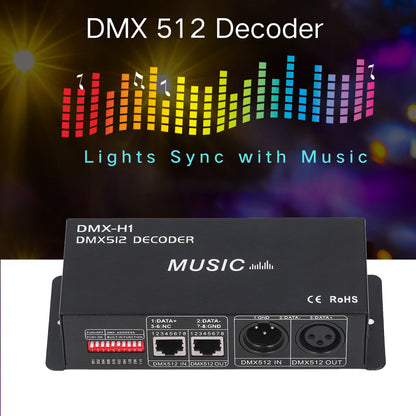 4 Channel DMX 512 Decorder Adjustable RGB Dimming LED Decorder Controller for Bars Hotels Sober Bars8A V1294-YM0523-3114220004912