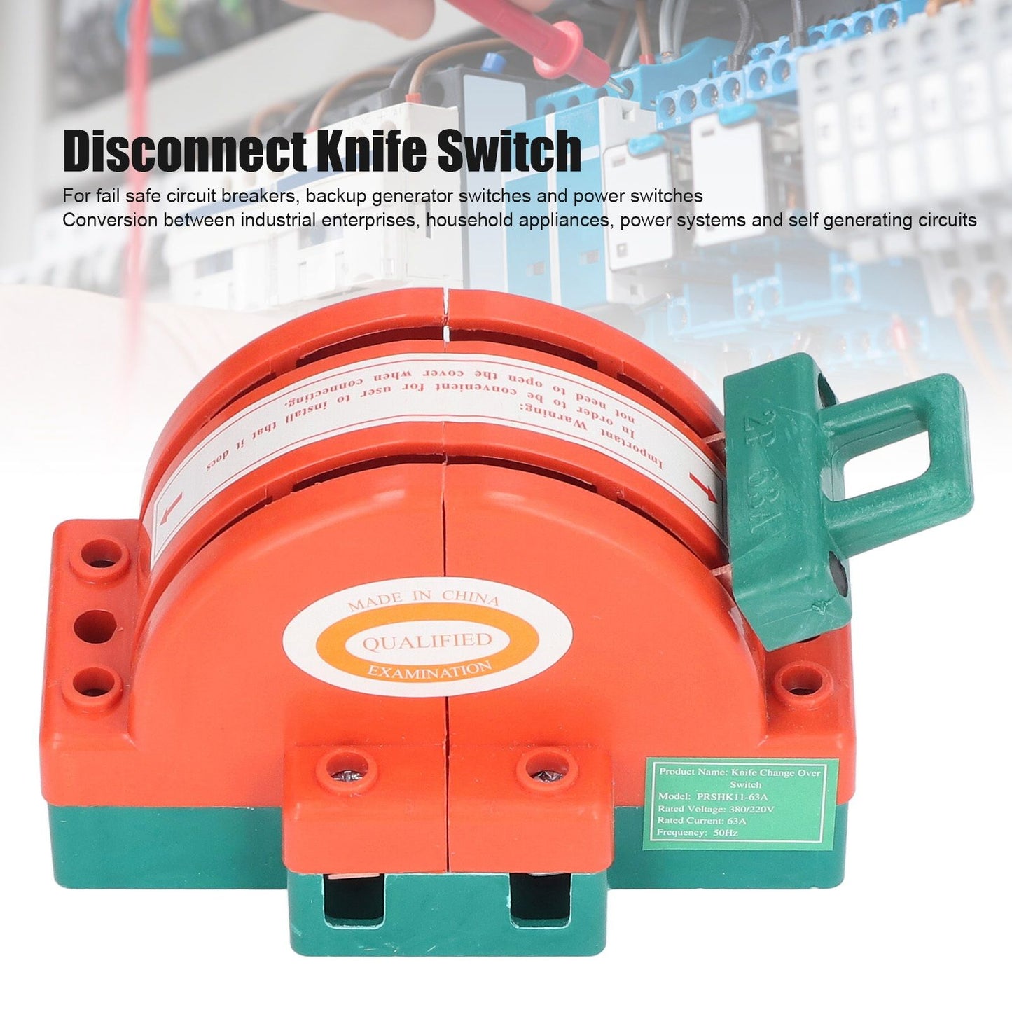 HK11 Knife Switch Safe Double Throw Bidirectional Electric Reverse Switch for Industrial Household Appliances V1294-YM0523-3114220005511
