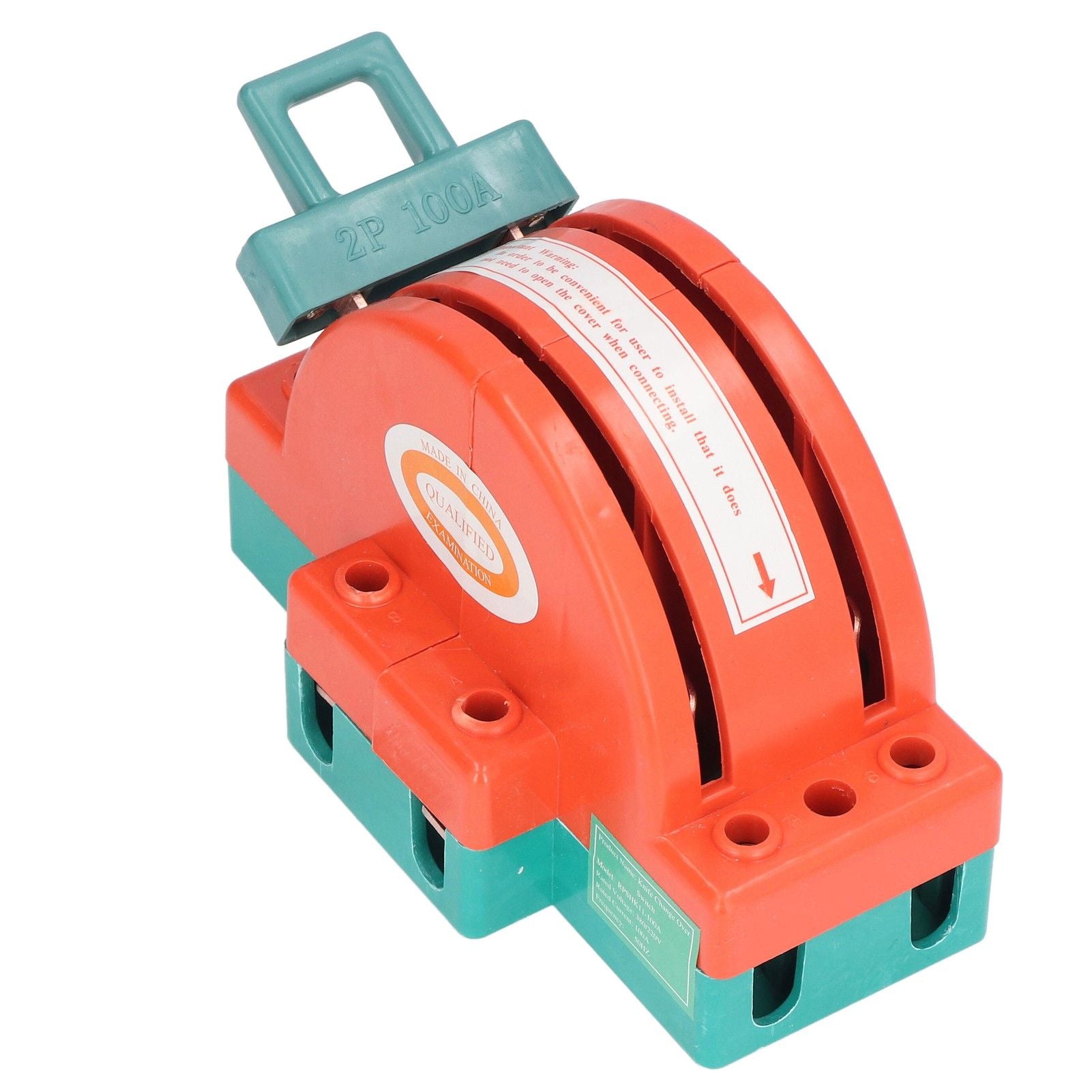 100A 2 Pole Double Throw Knife Switch Electrical Disconnect Knife Switch for Home Appliances V1294-YM0523-3114220005711