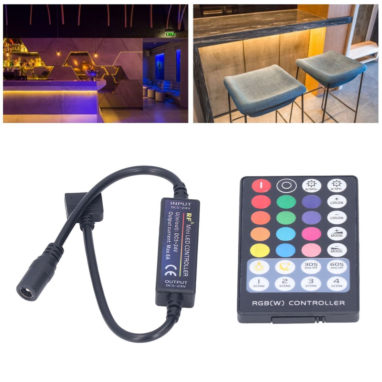 LED Controller RF Mini RGBW LED USB Lamp Strip Full Touch Remote Transmission Ultra Thin Controller V1294-YM0523-3114220005911