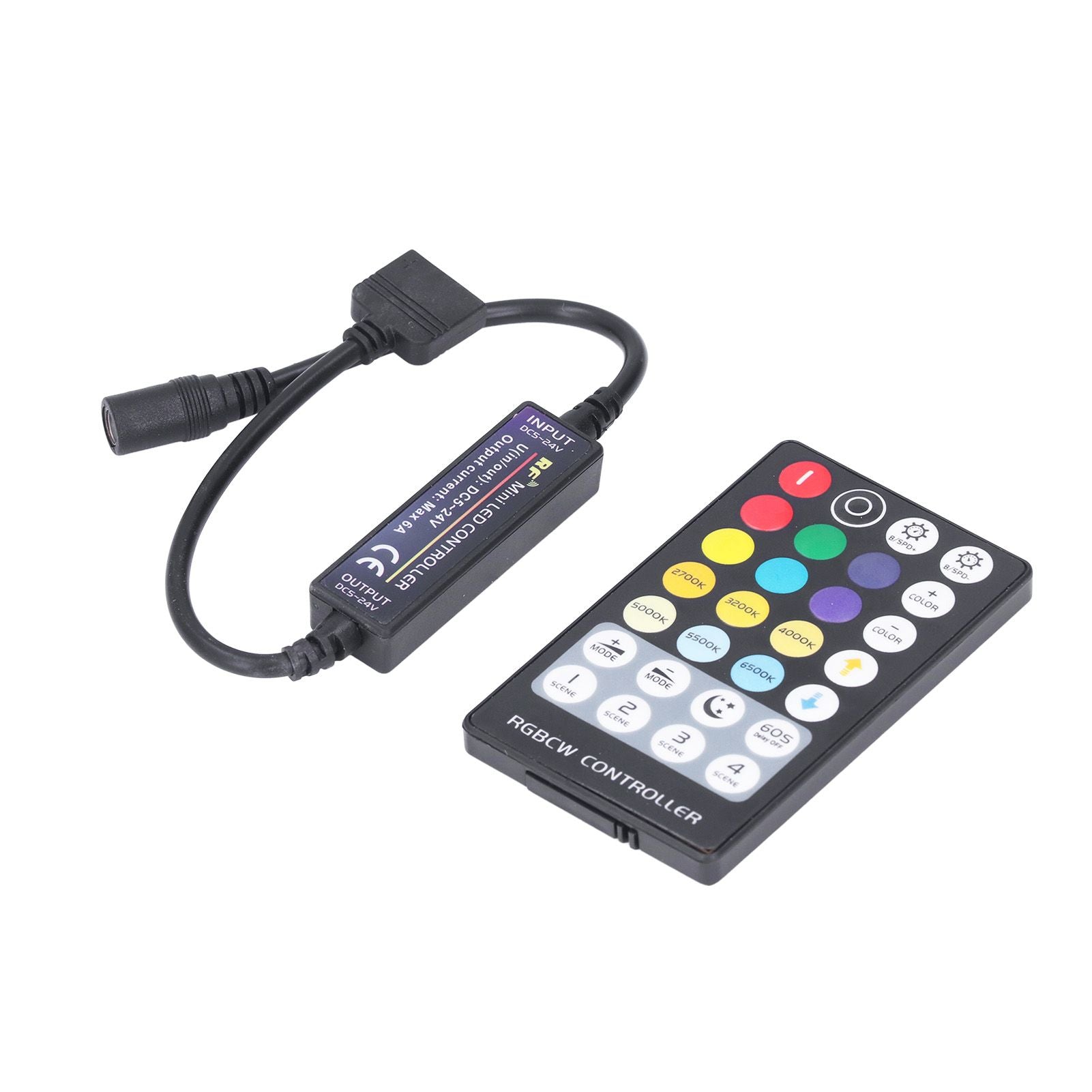 LED Controller Wireless RF 5 in 1 Mini Full Touch LED Light Bar 28 Keys RGB CCT Controller V1294-YM0523-3114220006711