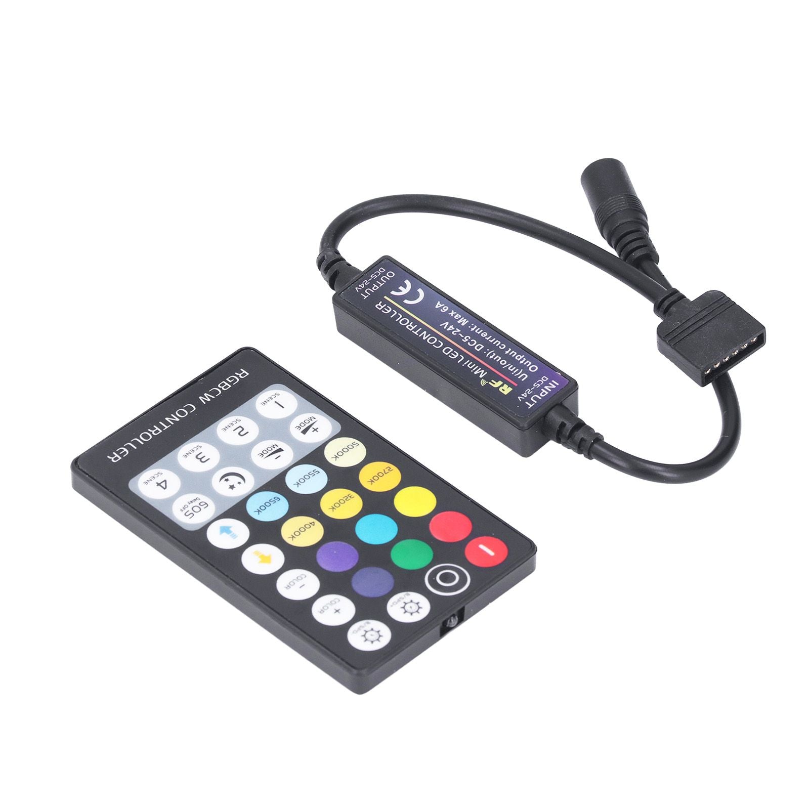LED Controller Wireless RF 5 in 1 Mini Full Touch LED Light Bar 28 Keys RGB CCT Controller V1294-YM0523-3114220006711