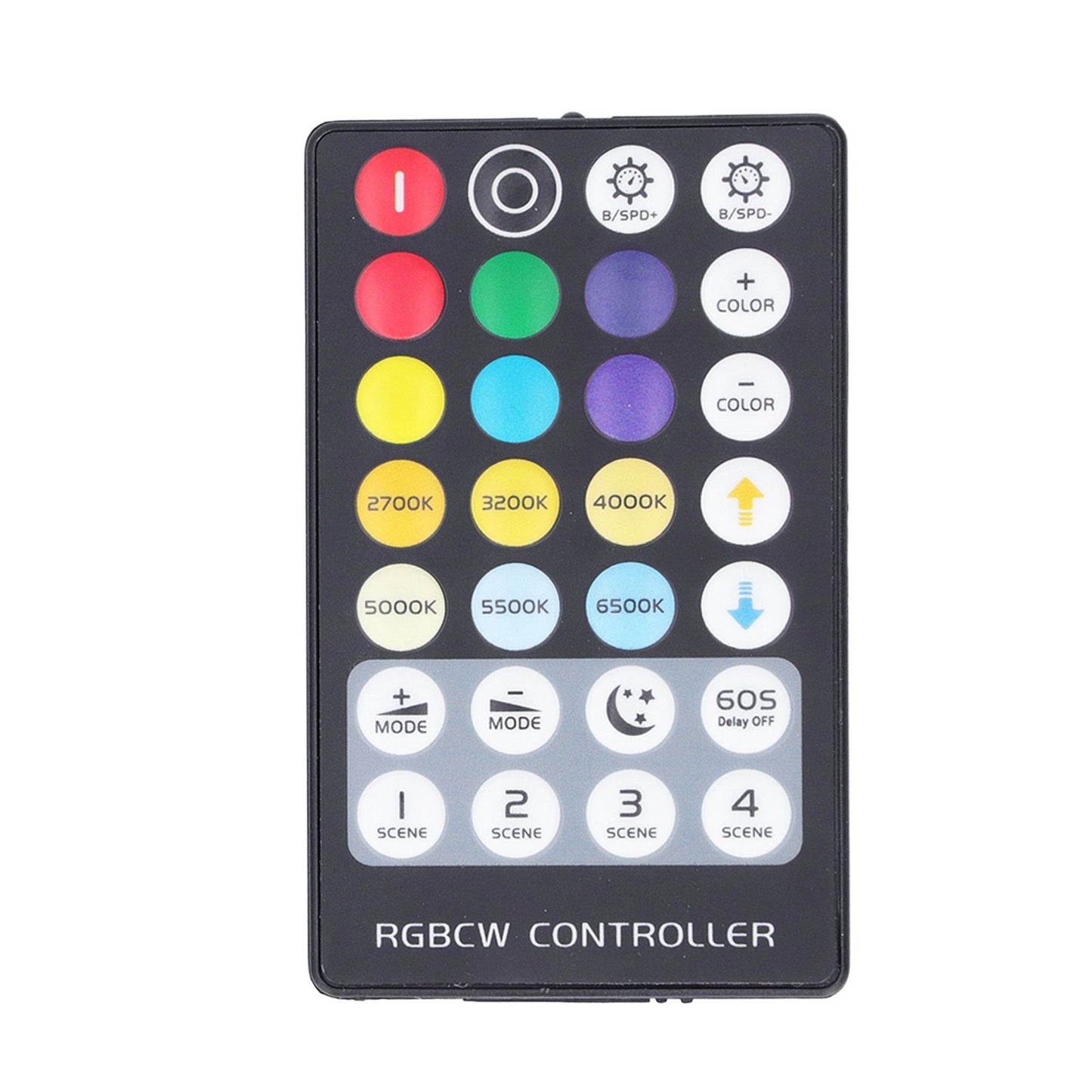 LED Controller Wireless RF 5 in 1 Mini Full Touch LED Light Bar 28 Keys RGB CCT Controller V1294-YM0523-3114220006711