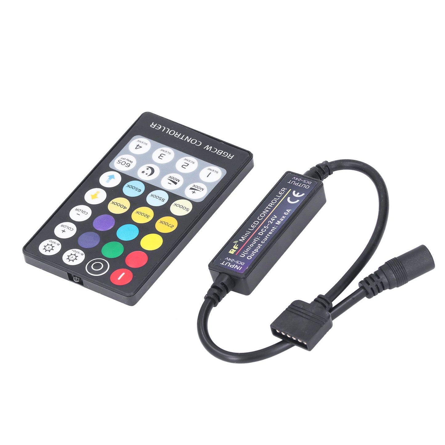LED Controller Wireless RF 5 in 1 Mini Full Touch LED Light Bar 28 Keys RGB CCT Controller V1294-YM0523-3114220006711