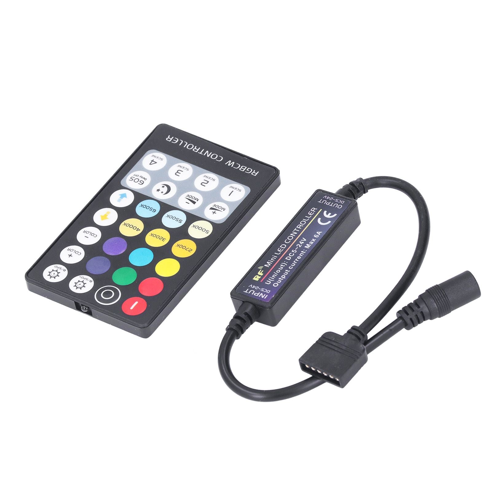 LED Controller Wireless RF 5 in 1 Mini Full Touch LED Light Bar 28 Keys RGB CCT Controller V1294-YM0523-3114220006711