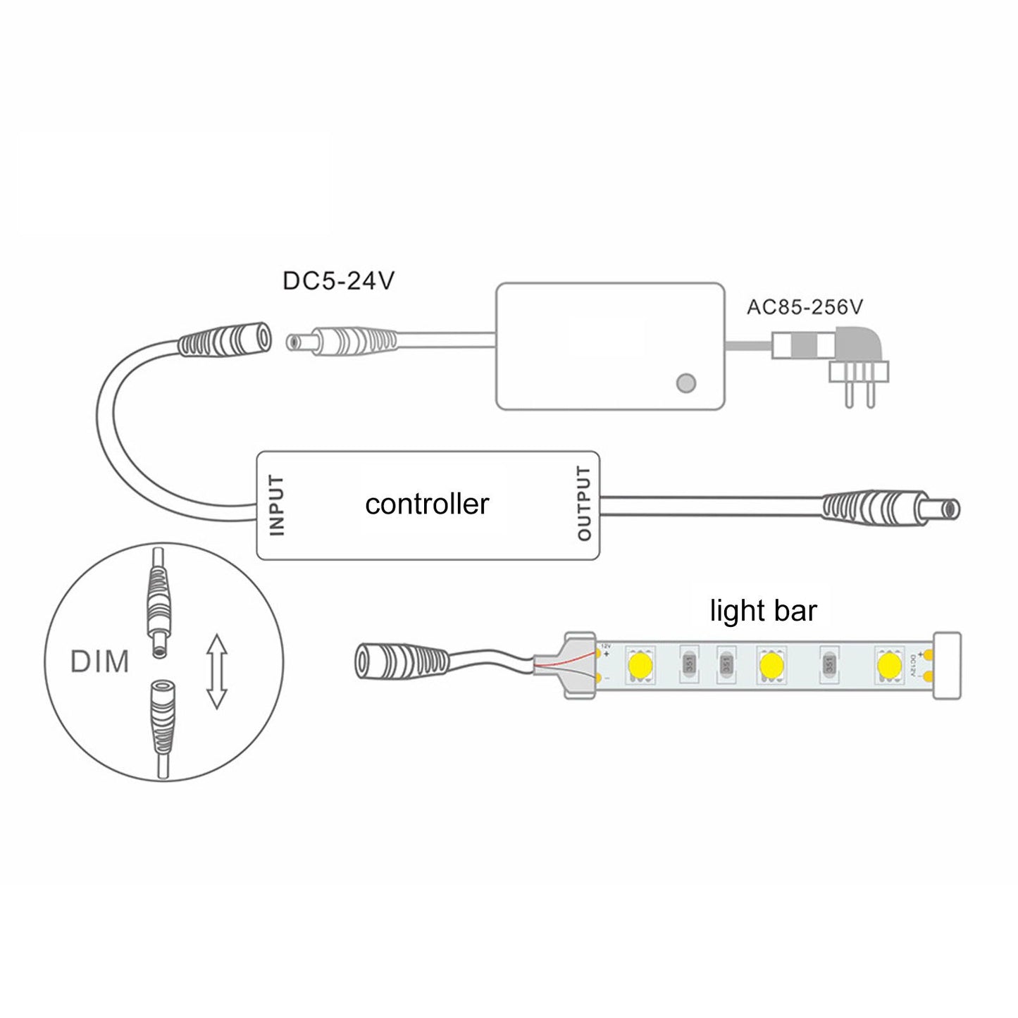Mini RF Dimmer Controller 14 Key Remote Control LED Dimmer Controller for Household KTV V1294-YM0523-3114220007011