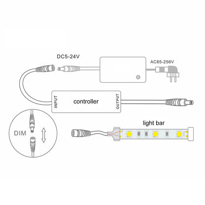 Mini RF Dimmer Controller 14 Key Remote Control LED Dimmer Controller for Household KTV V1294-YM0523-3114220007011