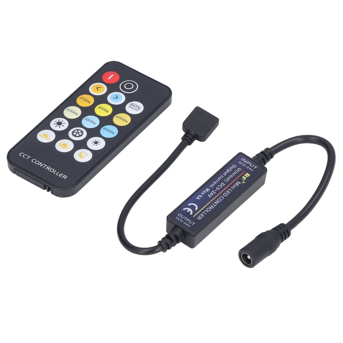Mini RF Dimmer Controll LED Color Temperature Controller 17 Keys Strip Light Controller V1294-YM0523-3114220007111