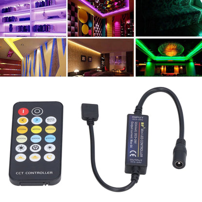 Mini RF Dimmer Controll LED Color Temperature Controller 17 Keys Strip Light Controller V1294-YM0523-3114220007111
