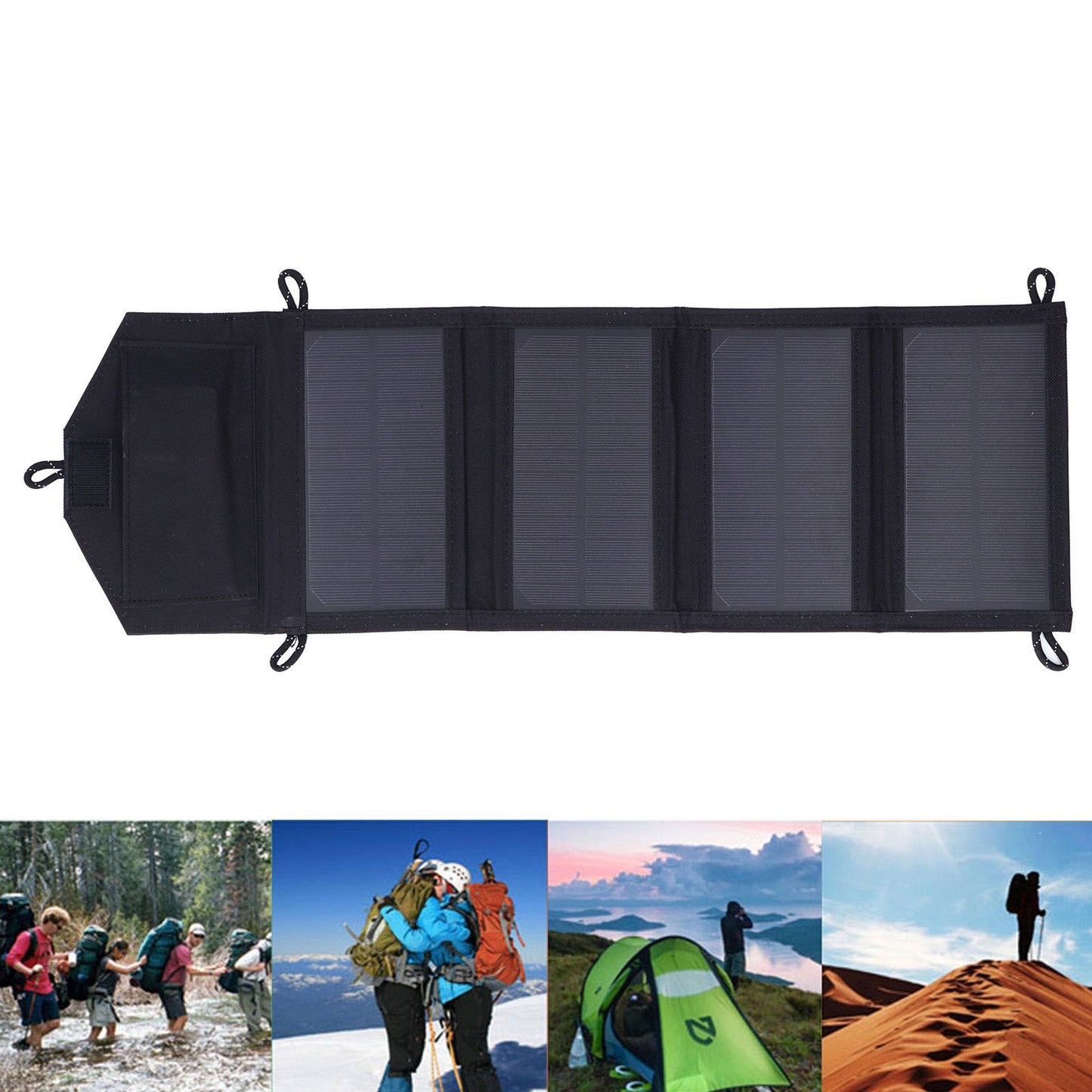 Solar Panel Charger 10W High Conversion Efficiency Foldable Solar Charger for Automobiles Motorcycles V1294-YM0523-3114220007211
