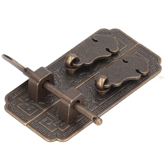 Cabinet Faceplate Brass Material Bronze Auspicious Bat Pattern Retro Chinese Cabinet Handles for Wardrobes V1294-YM0523-3114220008111