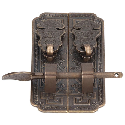 Cabinet Faceplate Brass Material Bronze Auspicious Bat Pattern Retro Chinese Cabinet Handles for Wardrobes V1294-YM0523-3114220008111