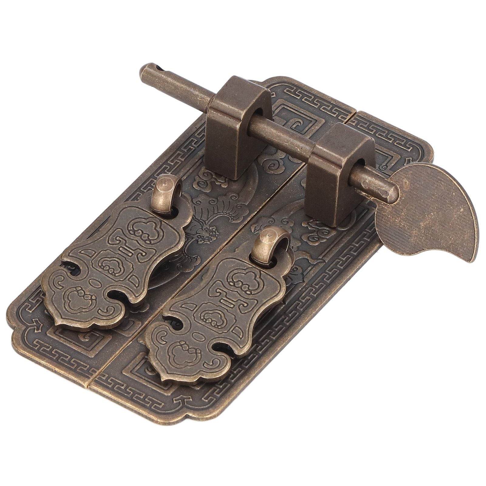 Cabinet Faceplate Brass Material Bronze Auspicious Bat Pattern Retro Chinese Cabinet Handles for Wardrobes V1294-YM0523-3114220008111