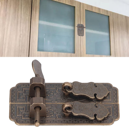 Cabinet Faceplate Brass Material Bronze Auspicious Bat Pattern Retro Chinese Cabinet Handles for Wardrobes V1294-YM0523-3114220008111