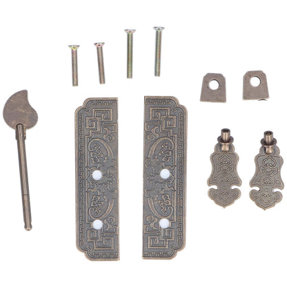 Cabinet Faceplate Brass Material Bronze Auspicious Bat Pattern Retro Chinese Cabinet Handles for Wardrobes V1294-YM0523-3114220008111