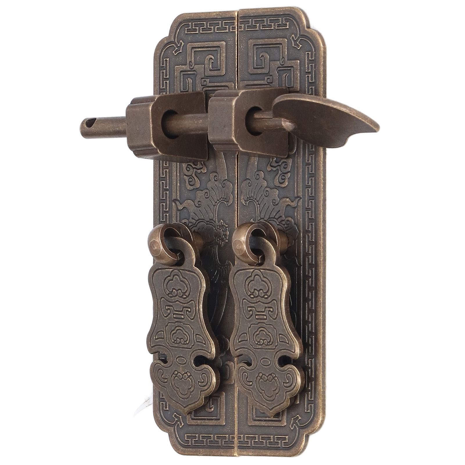 Cabinet Faceplate Brass Material Bronze Auspicious Bat Pattern Retro Chinese Cabinet Handles for Wardrobes V1294-YM0523-3114220008111