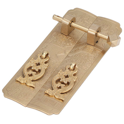 Cabinet Faceplate Retro Style Brass Material Landscape Character Pattern Decorative Cabinet Handles for V1294-YM0523-3114220008411