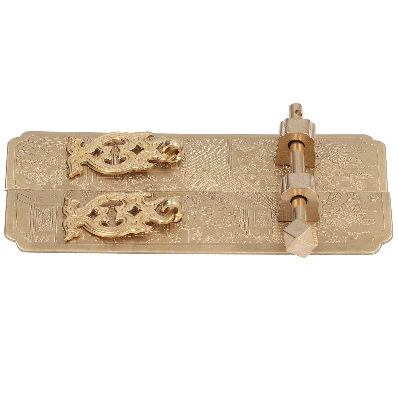 Cabinet Faceplate Retro Style Brass Material Landscape Character Pattern Decorative Cabinet Handles for V1294-YM0523-3114220008411
