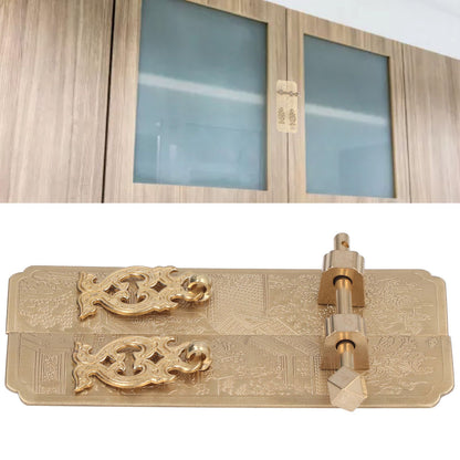 Cabinet Faceplate Retro Style Brass Material Landscape Character Pattern Decorative Cabinet Handles for V1294-YM0523-3114220008411
