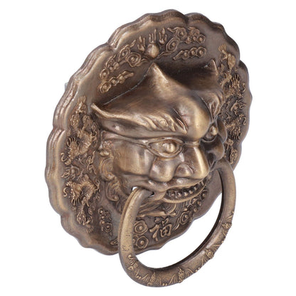 Door Knocker Brass Material 2 Sided Installation Heavy Duty Pull Bronze Chinese Antique Door Pull Ring for V1294-YM0523-3114220008811