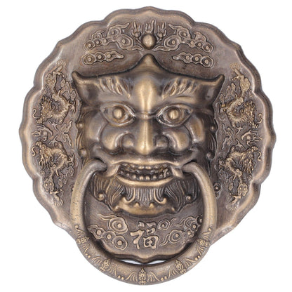 Door Knocker Brass Material 2 Sided Installation Heavy Duty Pull Bronze Chinese Antique Door Pull Ring for V1294-YM0523-3114220008811
